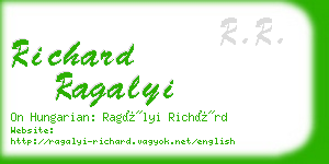 richard ragalyi business card